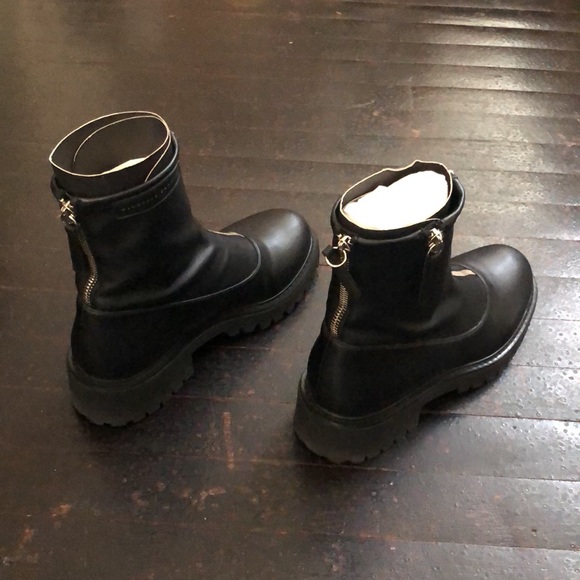 Giuseppe Zanotti Zip Up Combat Boots in Black Size 6.5 - Picture 5 of 13